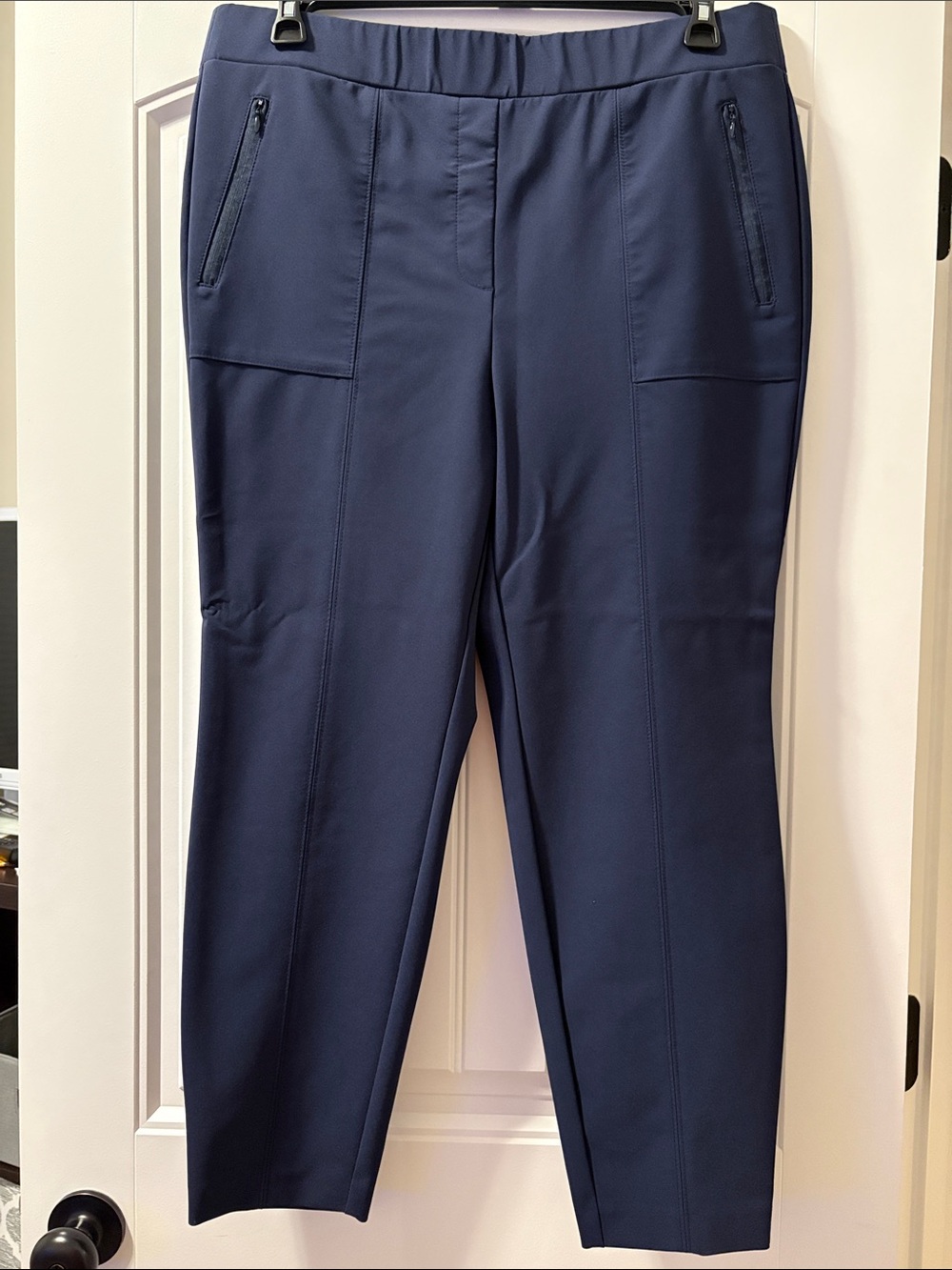 Lane Bryant Navy Slim Pull-On Ankle Pants